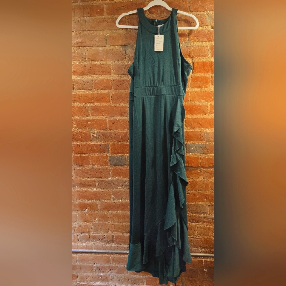 Emerald Green Mermaid Cocktail Dress Size 20